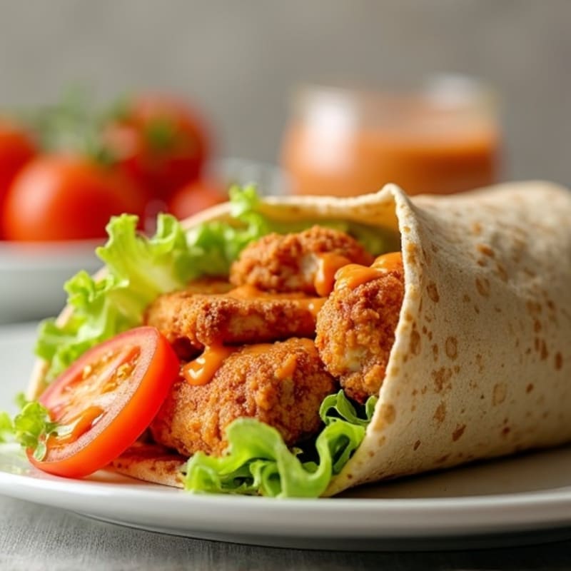 Crispy Buffalo Ranch Chicken Wrap