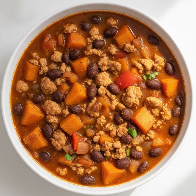Sweet Potato and Black Bean Chili