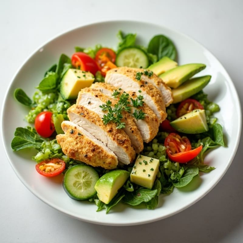Lemon-Herb Chicken Salad with Crunchy Vegetables
