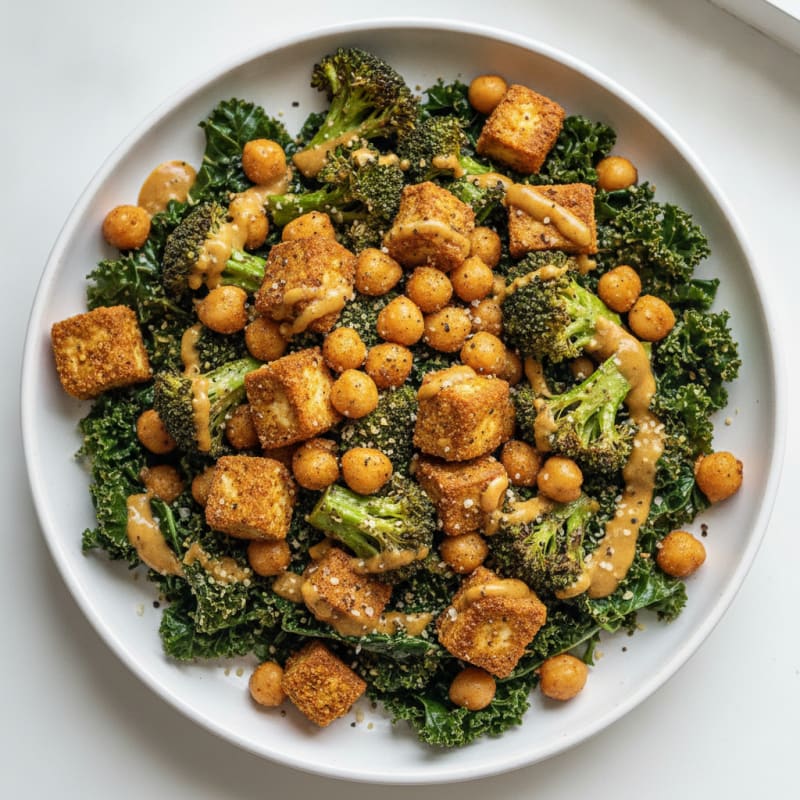 Roasted Vegetable and Chickpea Bowl