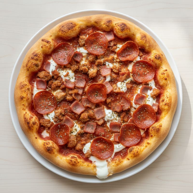 Meat Lovers Stuffed Crust Pizza