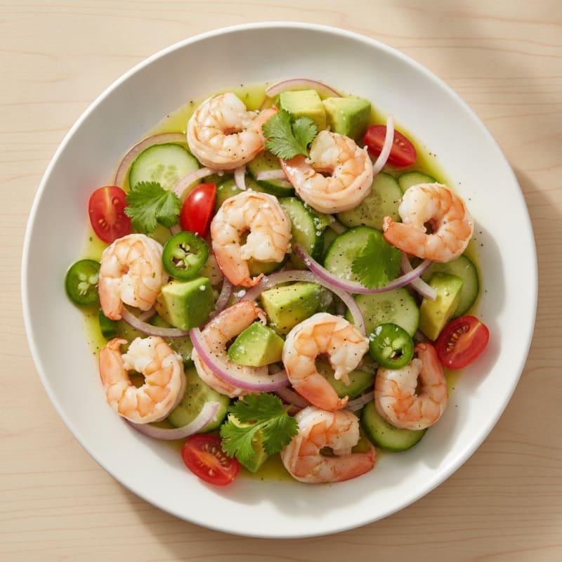 Zesty Shrimp Avocado Ceviche