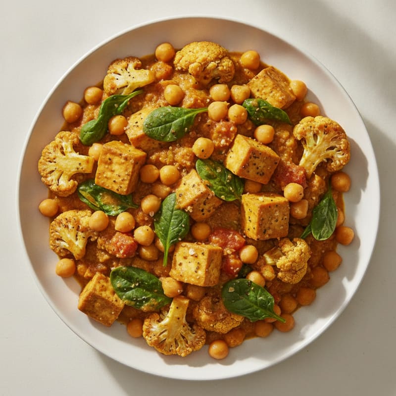 Roasted Vegetable and Chickpea Curry