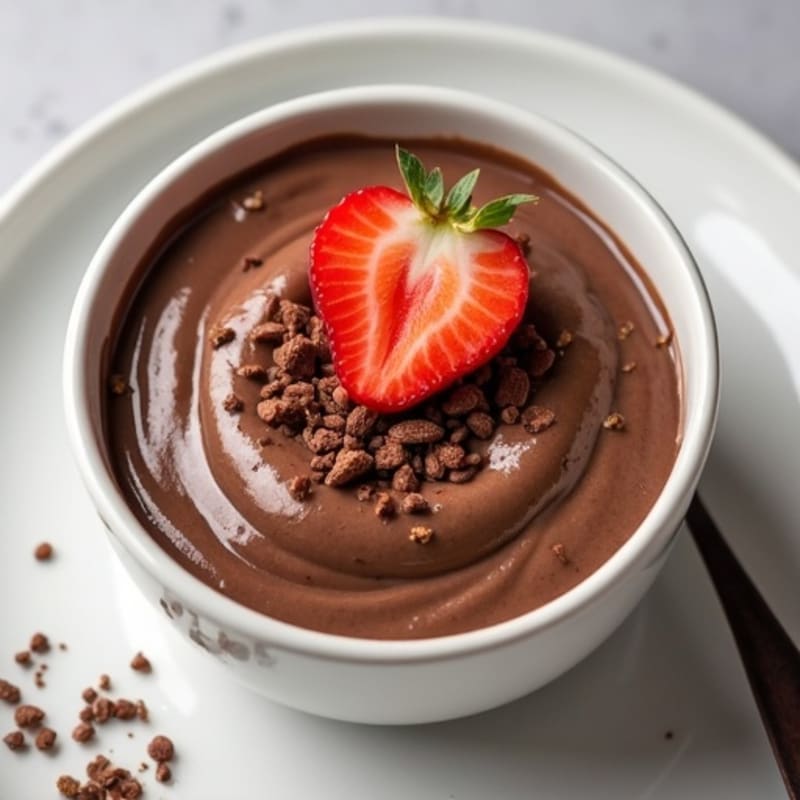 Creamy Chocolate Protein Pudding with Chia Seeds