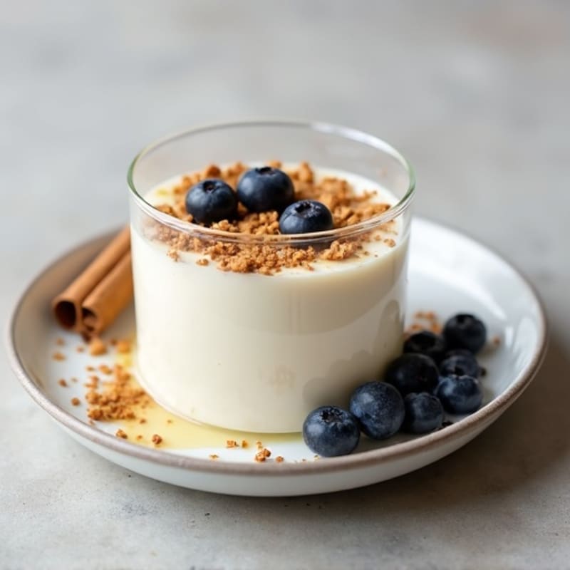 Silky Greek Yogurt Protein Pudding with Almonds