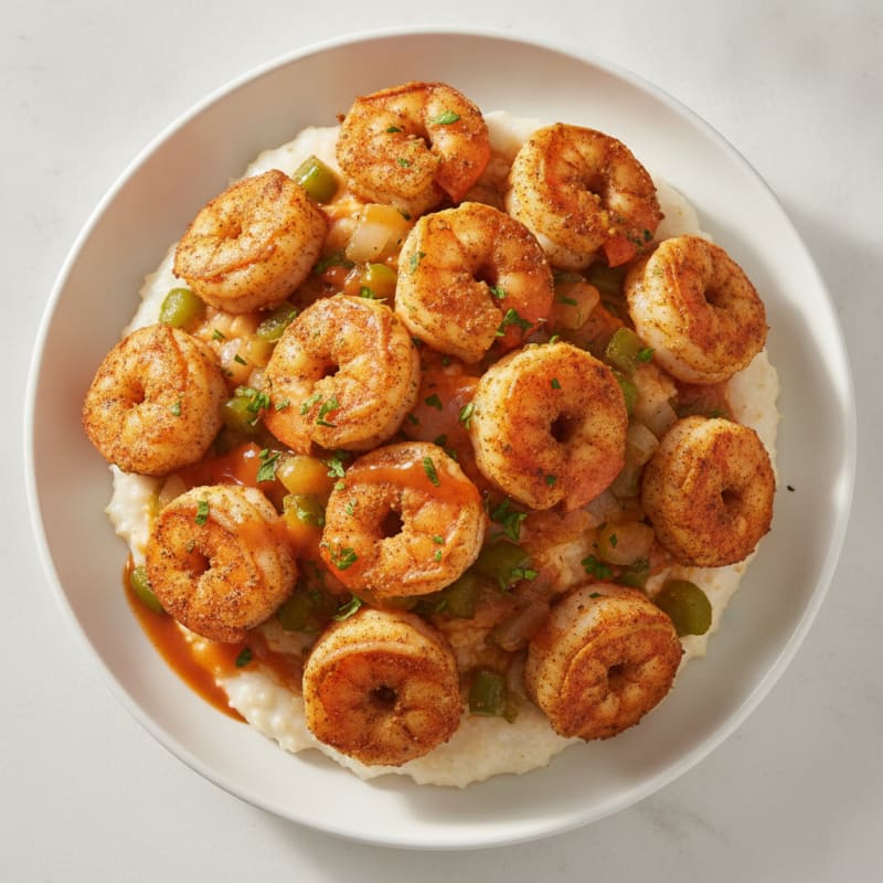 Cajun Shrimp with Creamy Grits