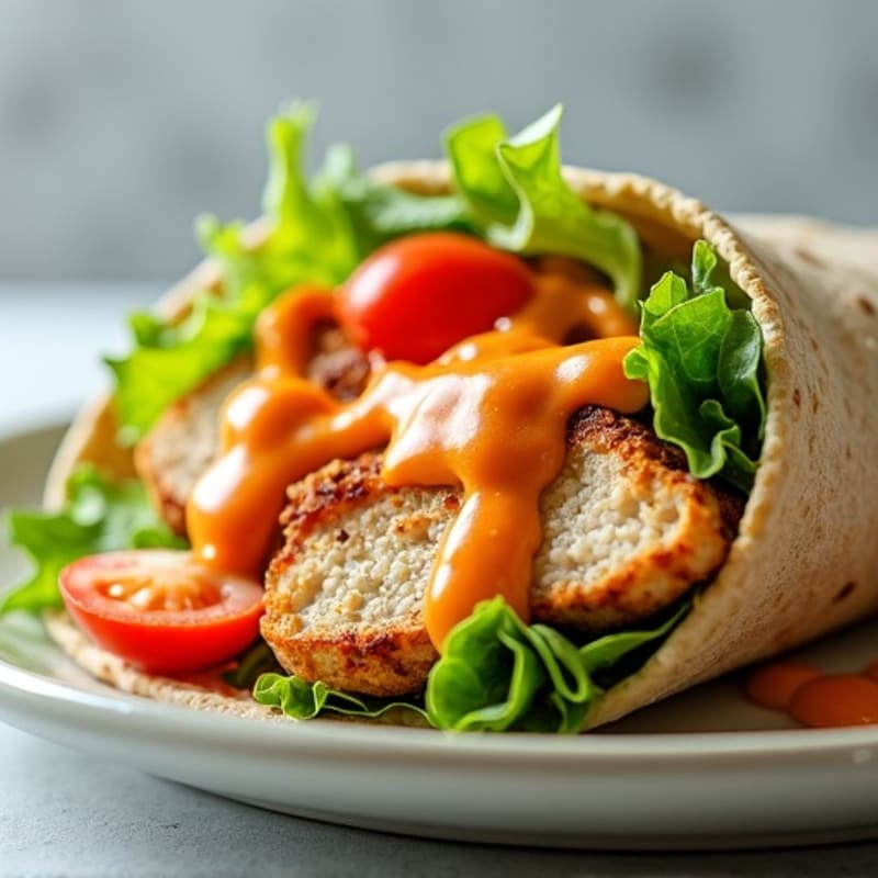 Grilled Buffalo Ranch Chicken Wrap