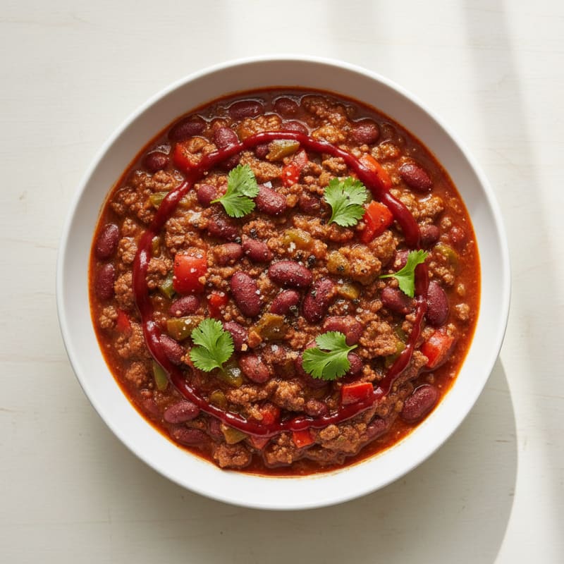 Smoky Ground Beef and Bean Chili