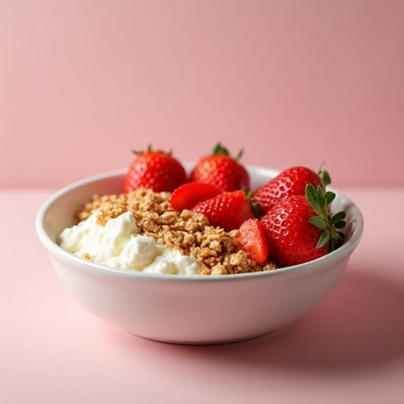 Silky Cottage Cheese and Strawberry Protein Bowl
