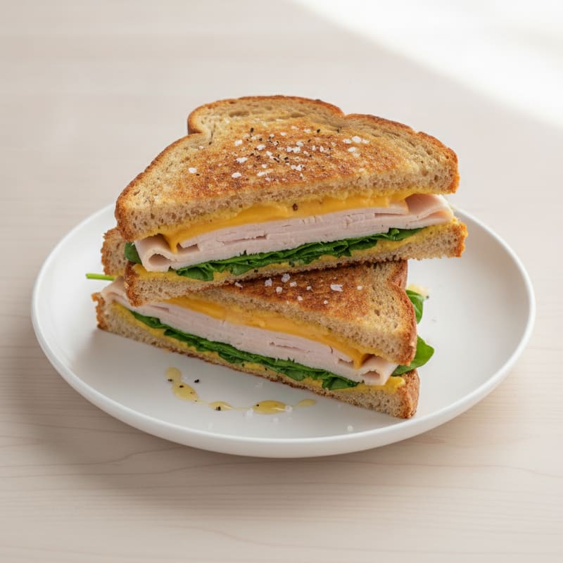 Triple-Decker Grilled Cheese Sandwich