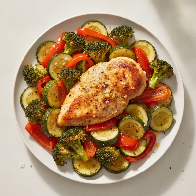 Lemon-Herb Baked Chicken and Veggies