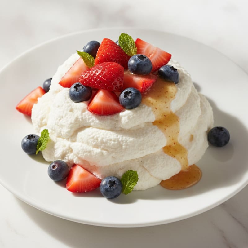 Silky Greek Yogurt Protein Mousse with Fresh Berries