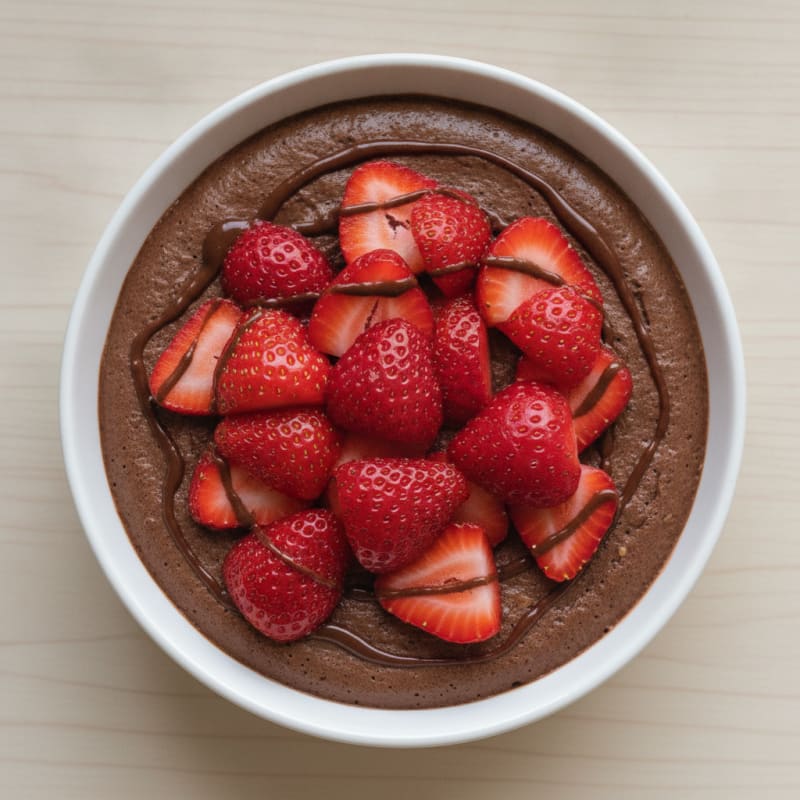 Silky Tofu Protein Pudding with Fresh Berries