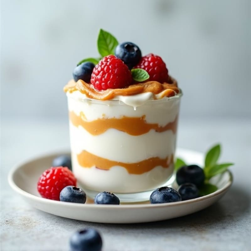 Greek Yogurt Protein Parfait with Peanut Butter