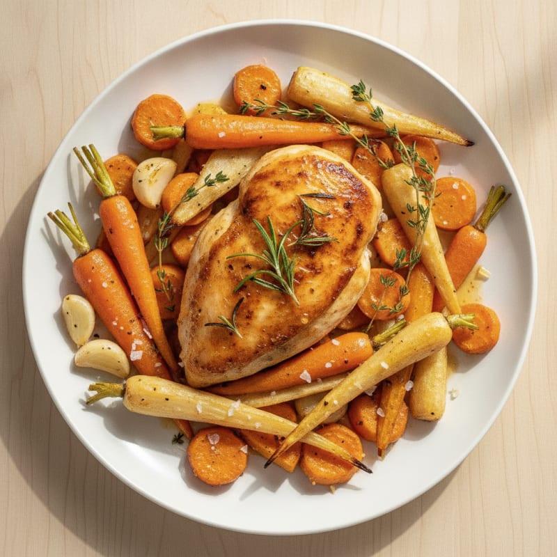Herb-Roasted Chicken with Root Vegetables
