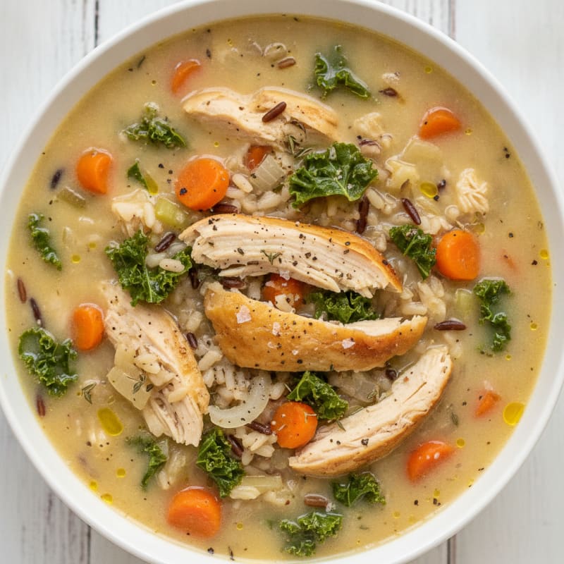 Rotisserie Chicken and Wild Rice Soup