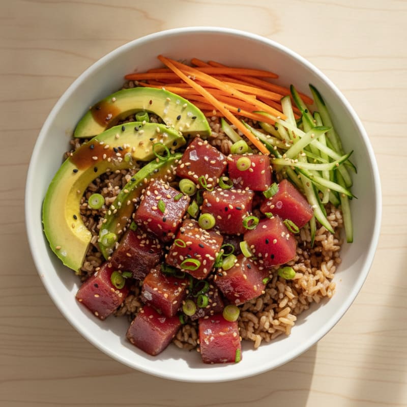 Hawaiian Ahi Tuna Poke Bowl