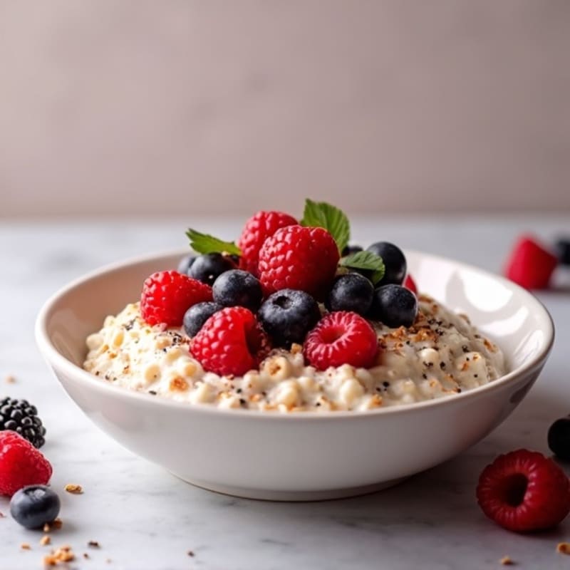 Creamy Maple Berry Overnight Oats