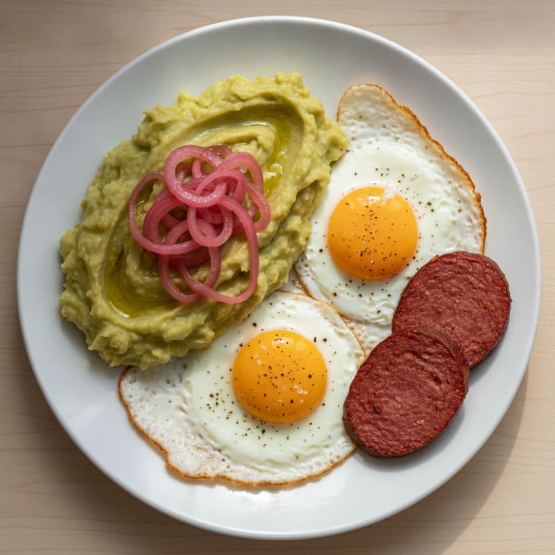Dominican Mangú with Fried Eggs