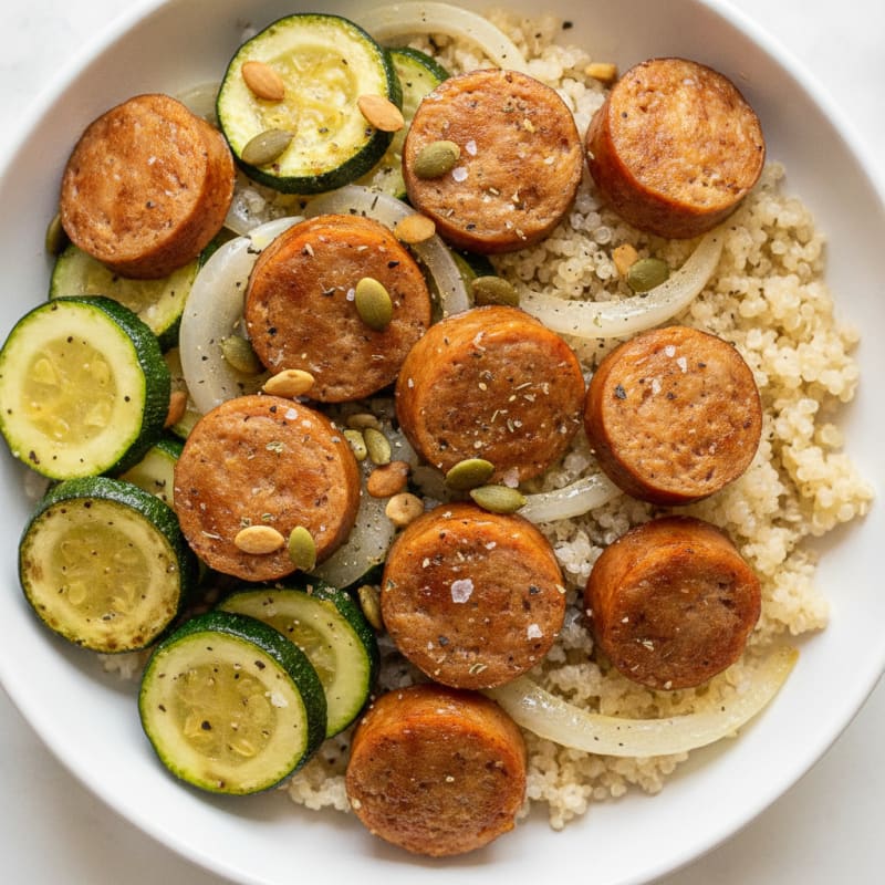 Quinoa Bowl with Italian Chicken Sausage