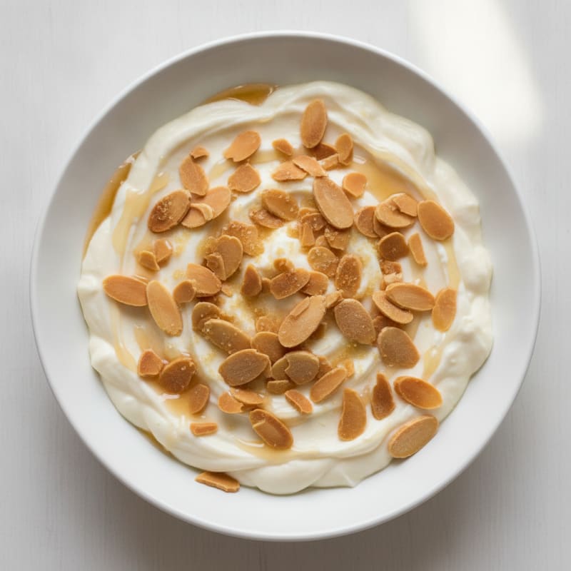 Silky Vanilla Protein Pudding with Toasted Almonds