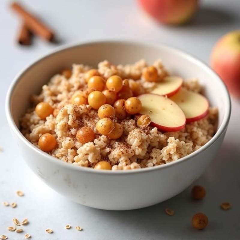 Protein-Packed Cinnamon Apple Oatmeal Bowl