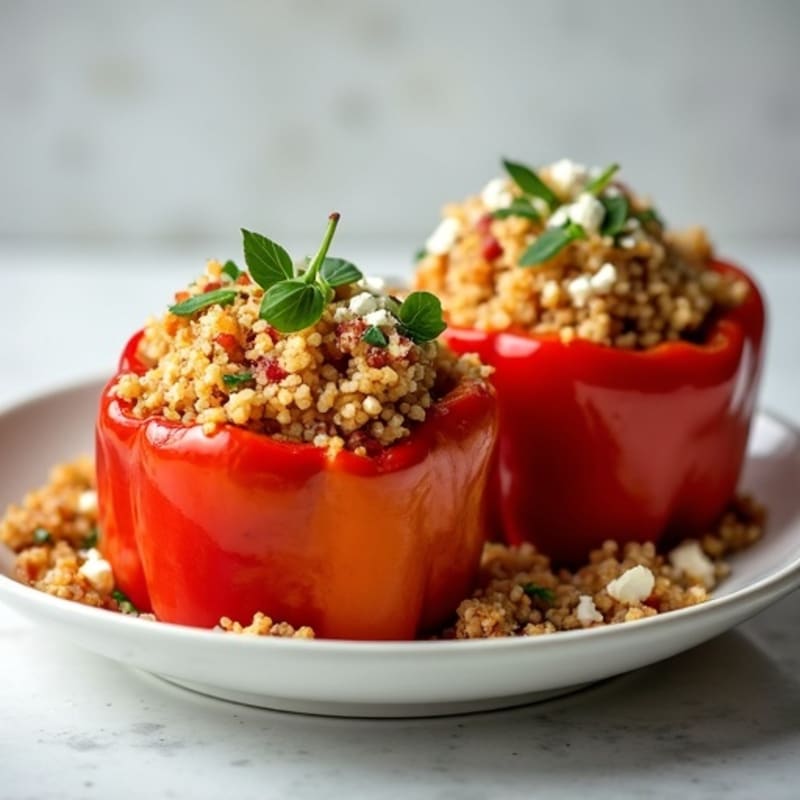 Protein-Packed Turkey and Quinoa Stuffed Bell Peppers