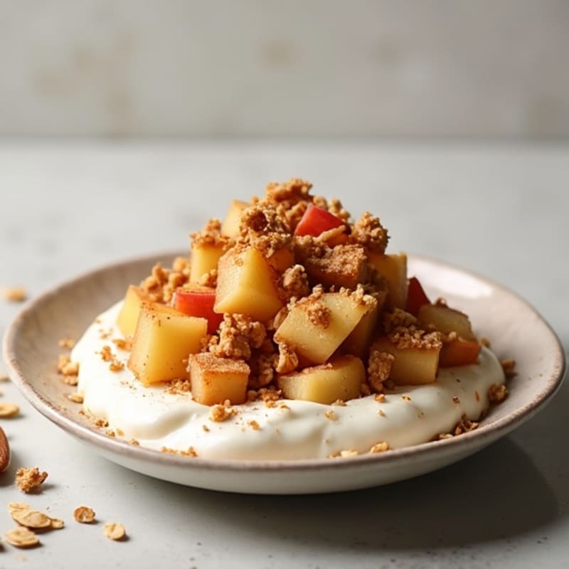Cinnamon-Spiced Apple Oat Crumble