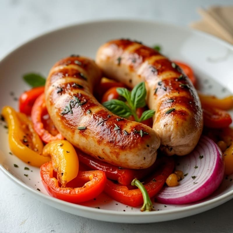Herb-Roasted Italian Chicken Sausage with Sweet Peppers