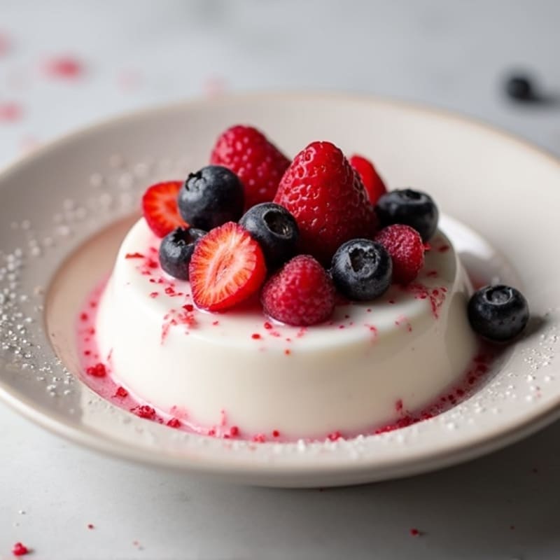 Silky Greek Yogurt Protein Pudding with Berries