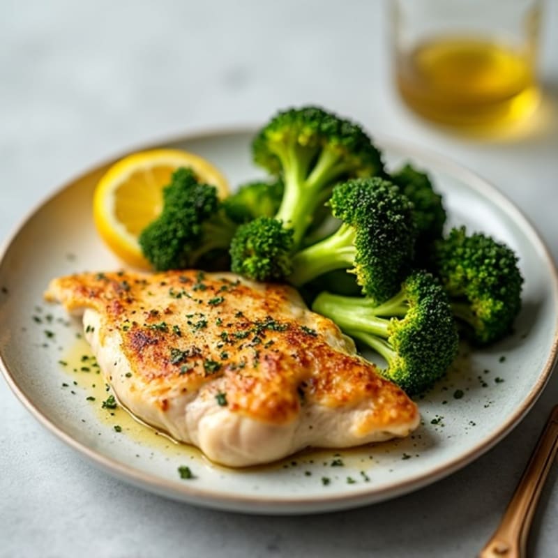 Roasted Broccoli and Lemon Herb Chicken