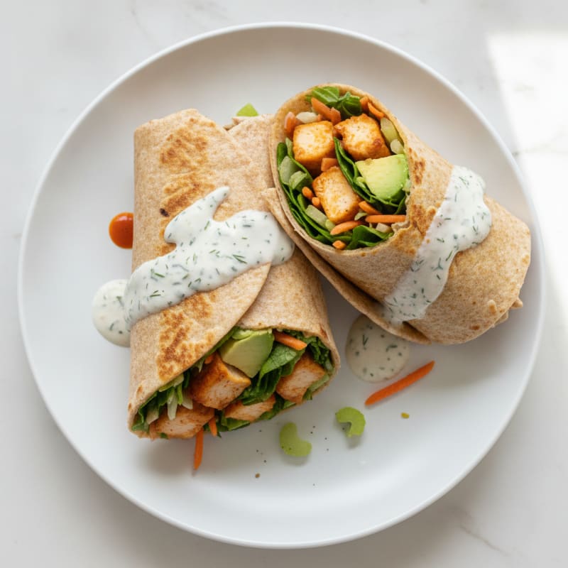 Buffalo Chicken Ranch Wraps