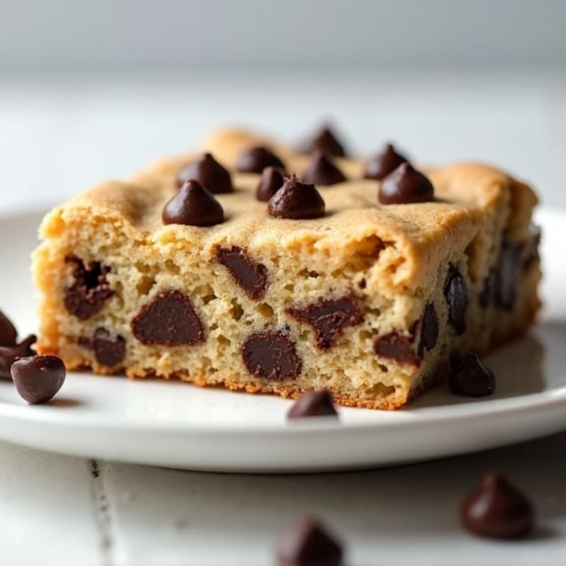 Protein-Packed Almond Flour Chocolate Chip Cookie Cake