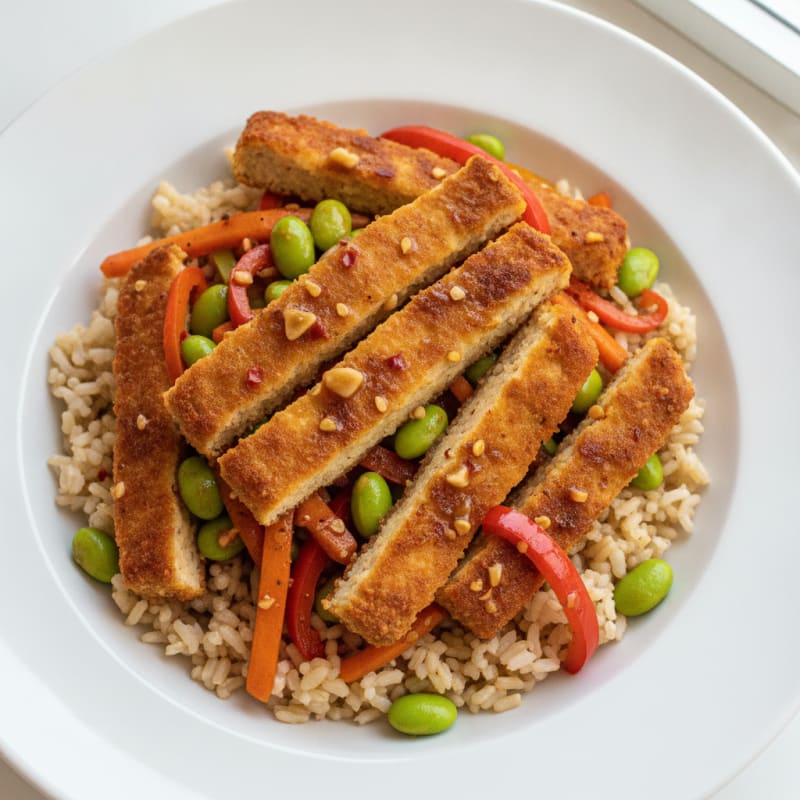 Planeo Schnitzel Soy-Ginger Stir-Fry