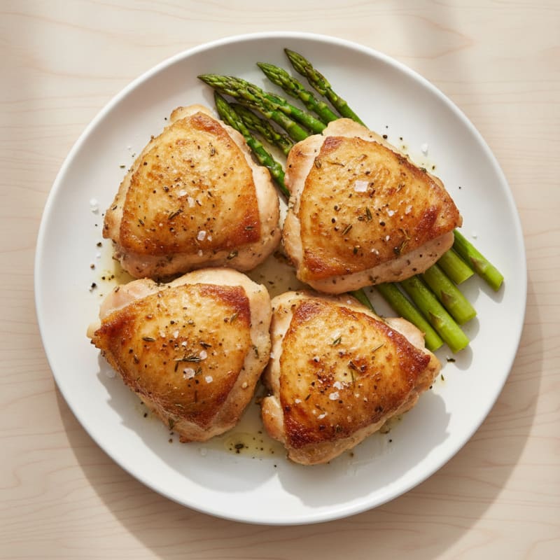 Garlic Herb Roasted Chicken Thighs