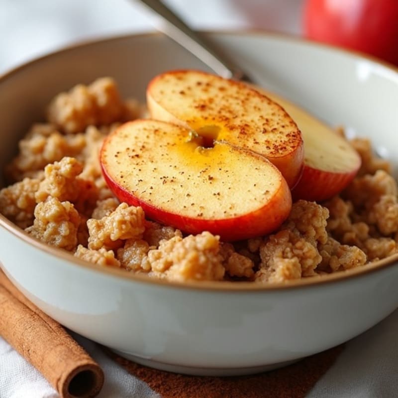 Cinnamon Spiced Baked Apple Oatmeal