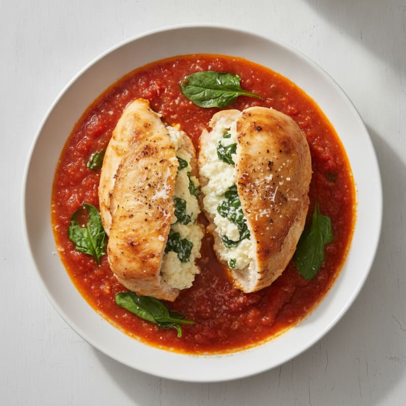 Ricotta-Stuffed Chicken Bake