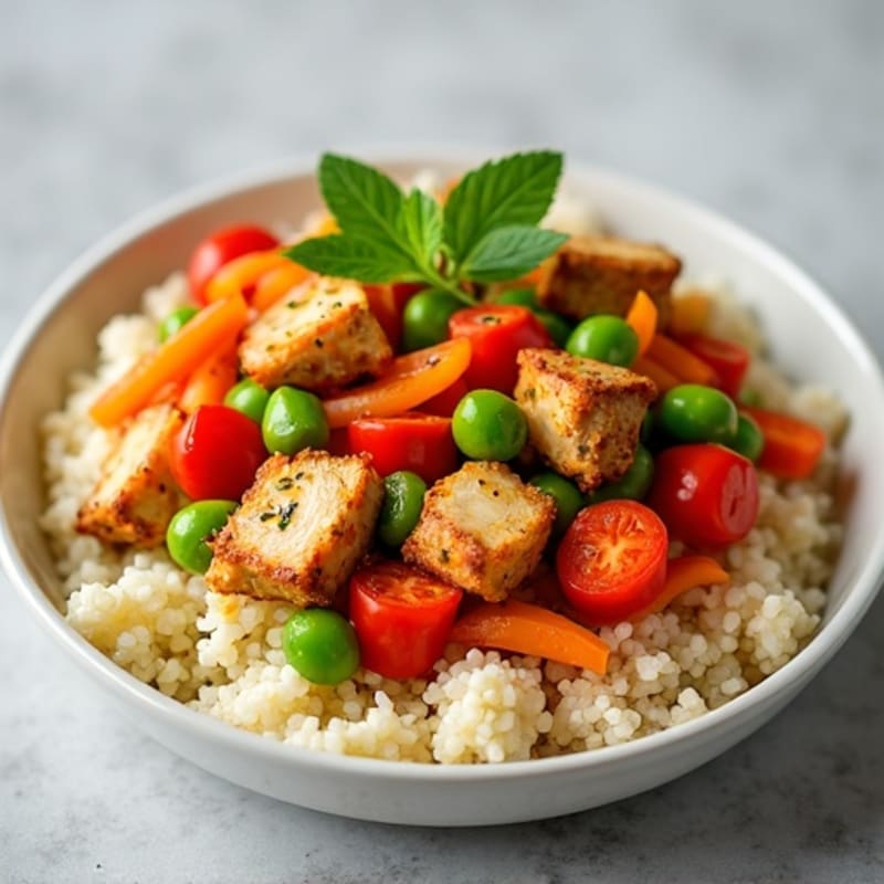 Cauliflower Rice Chicken Stir-Fry