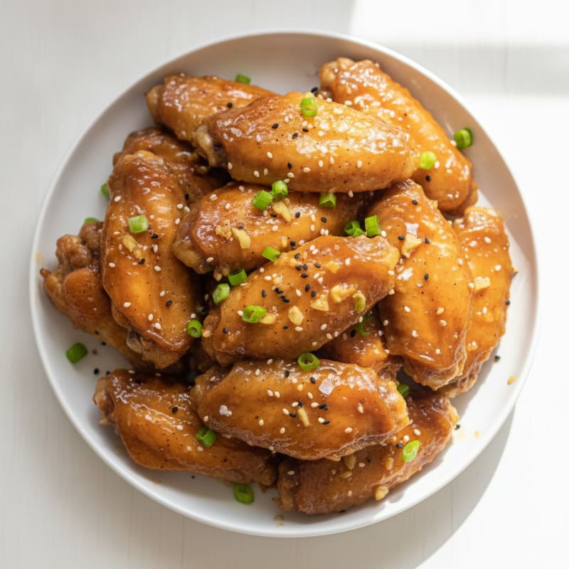 Honey-Garlic Glazed Chicken Wings