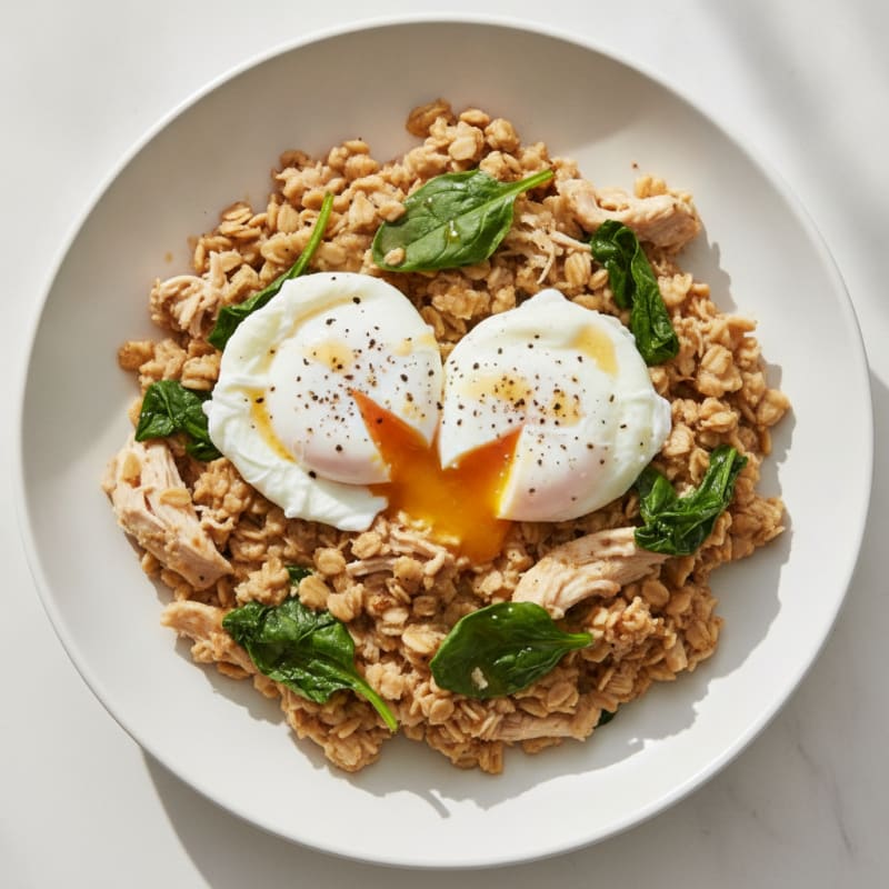Savory Oatmeal with Poached Egg