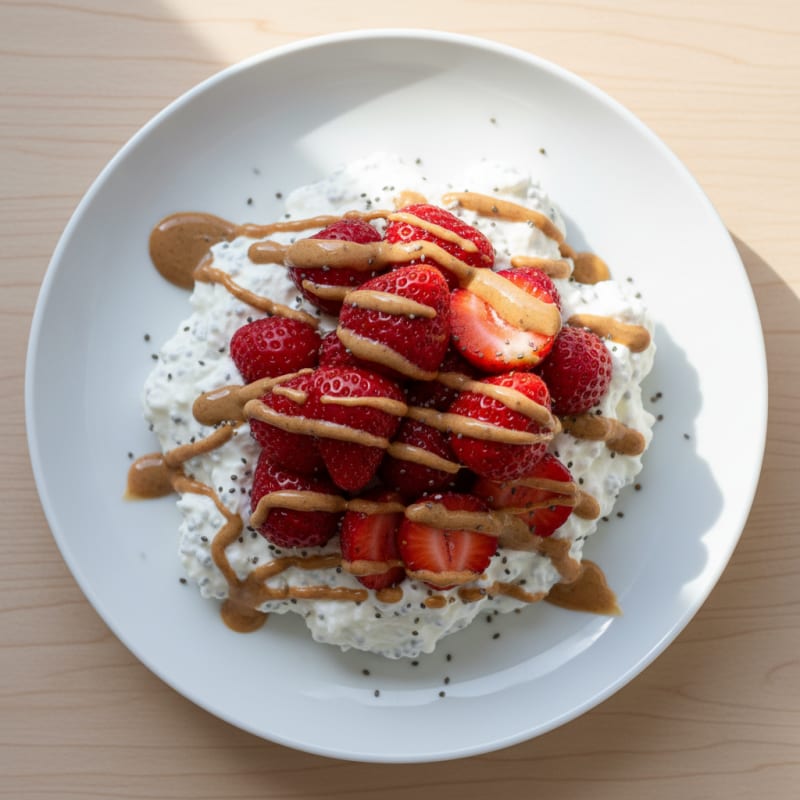 Silky Greek Yogurt Protein Mousse with Fresh Berries