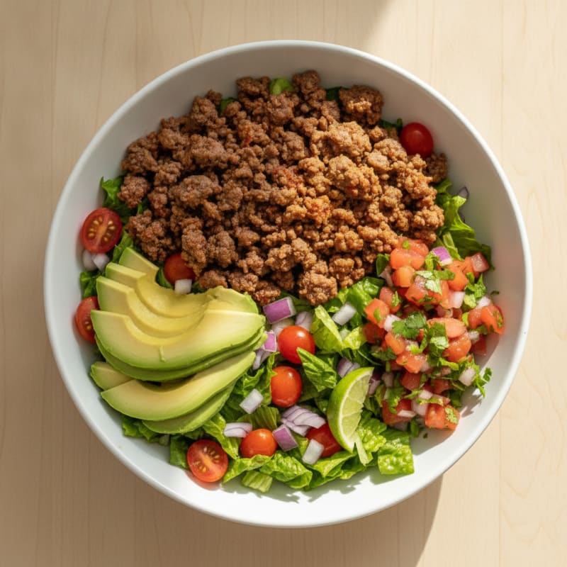 Ground Beef Taco Salad Bowl