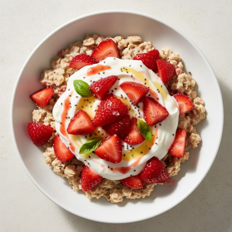 Strawberry Shortcake Overnight Oats