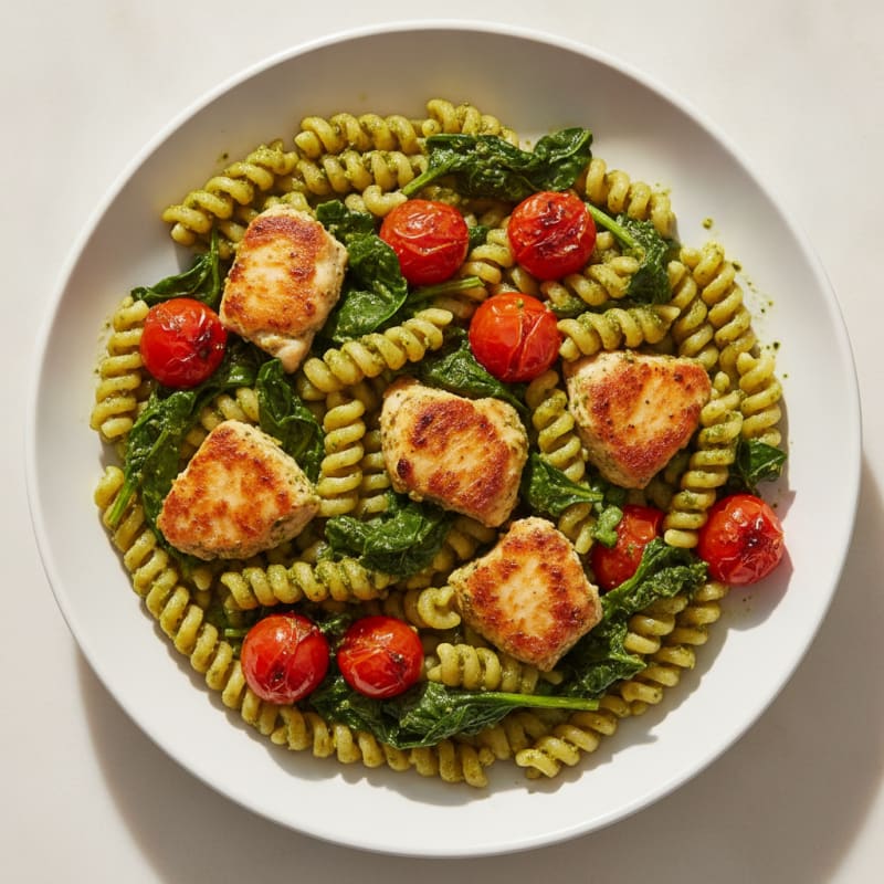 Chicken Pesto Protein Pasta