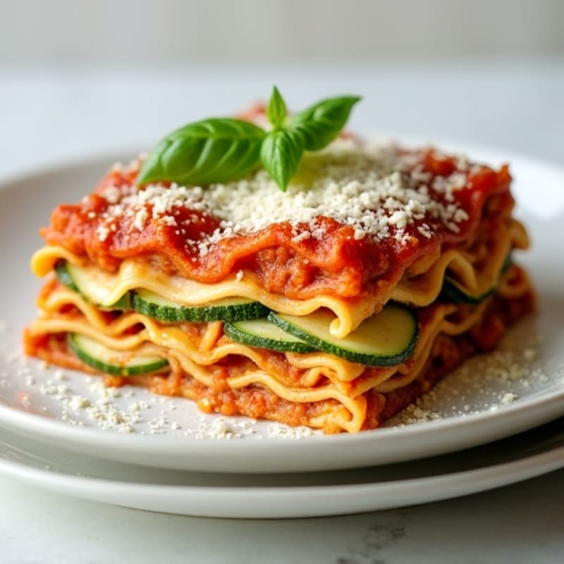 Layered Zucchini Lasagna with Lean Ground Turkey