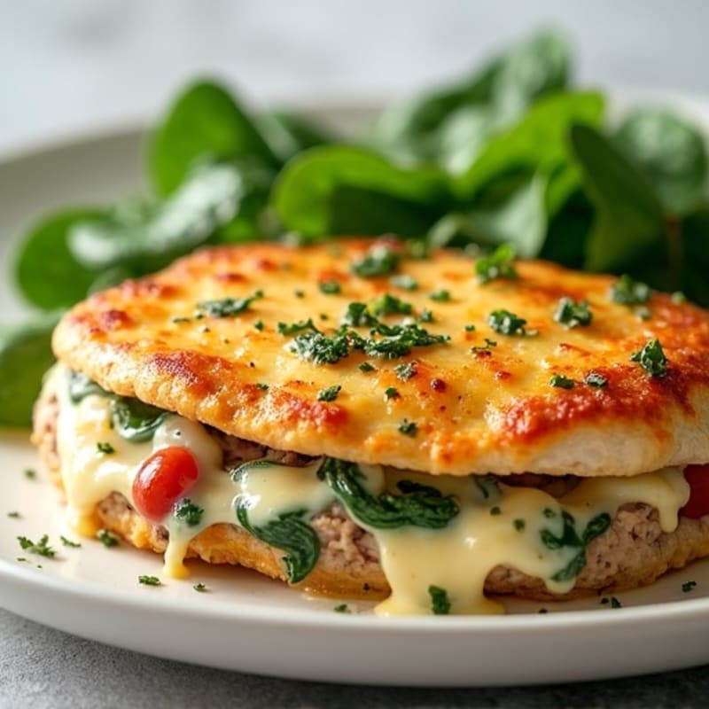 Cheesy Herb-Stuffed Chicken Breast with Lean Ground Meats