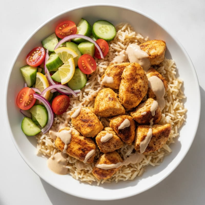 Chicken Shawarma Rice Bowl