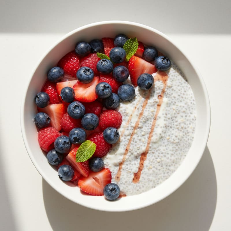Berry Chia Seed Breakfast Pudding