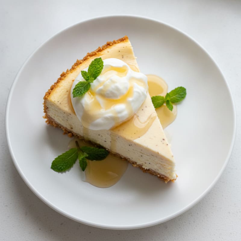 Vanilla Protein Cheesecake with Greek Yogurt