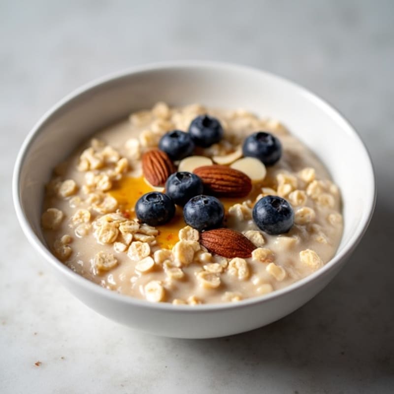 Protein-Packed Vanilla Almond Oatmeal Bowl